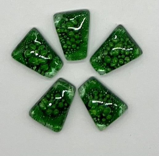 Translucent Green Bubble Trapeziums