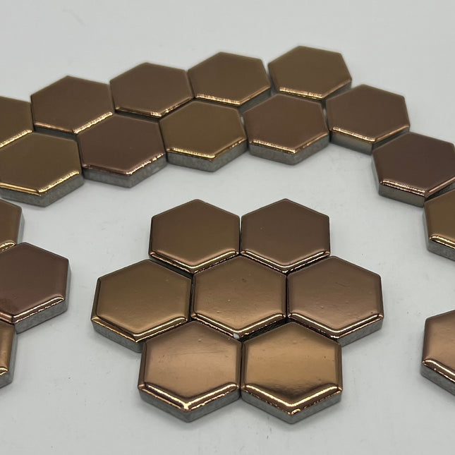 Bronze Ceramic Hexagon