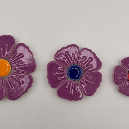 Glossy Floral Purple