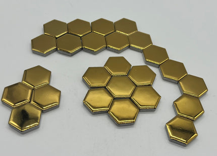 Gold Ceramic Hexagon