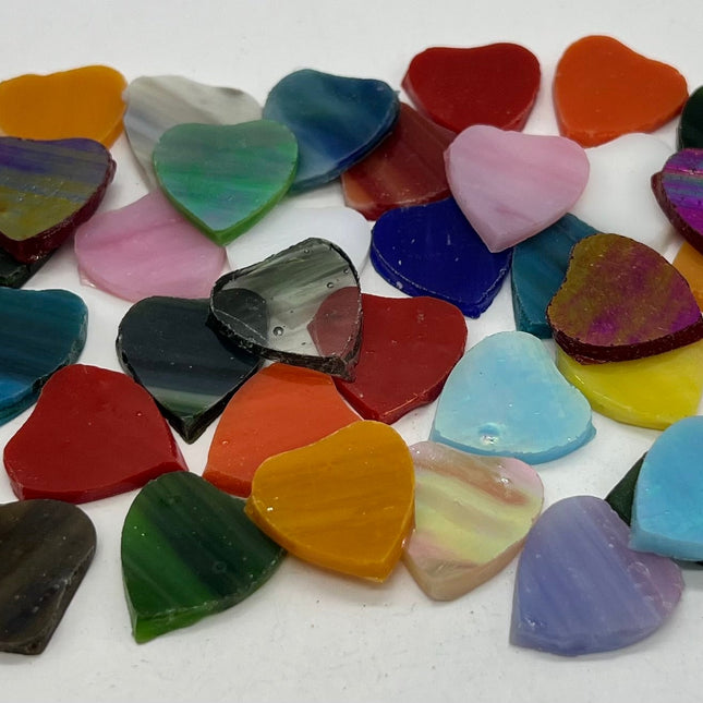 Stained Glass Hearts