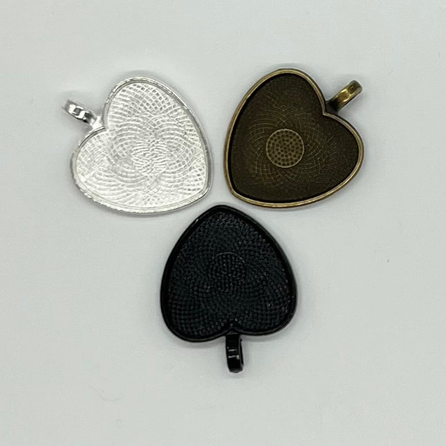 3 x Heart Pendants