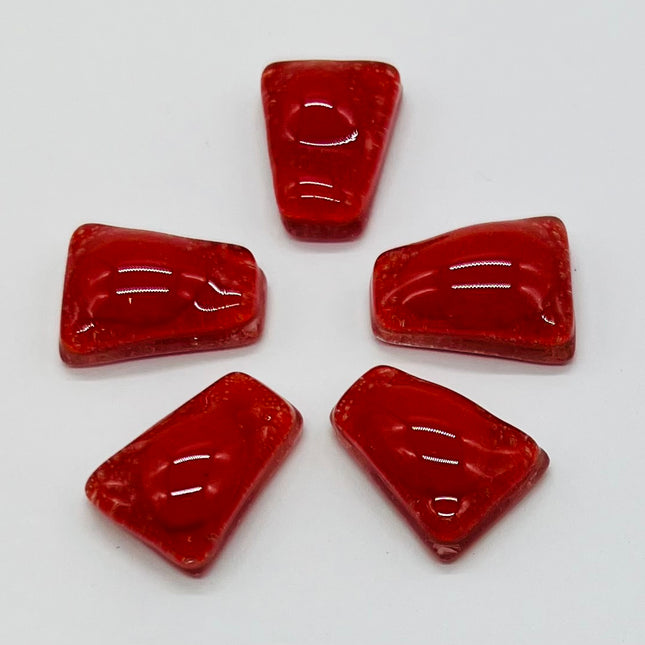 Opaque Red Bubble Trapeziums