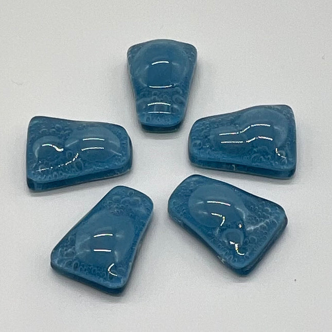 Opaque Baby Blue Bubble Trapeziums