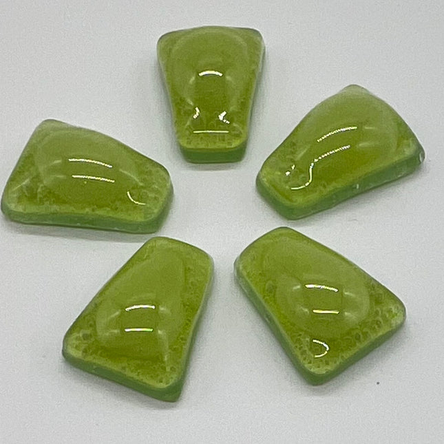 Opaque Light Green Bubble Trapeziums