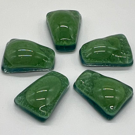 Opaque Green Bubble Trapeziums