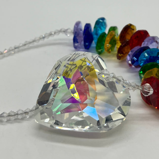 Heart with Rainbow Discs