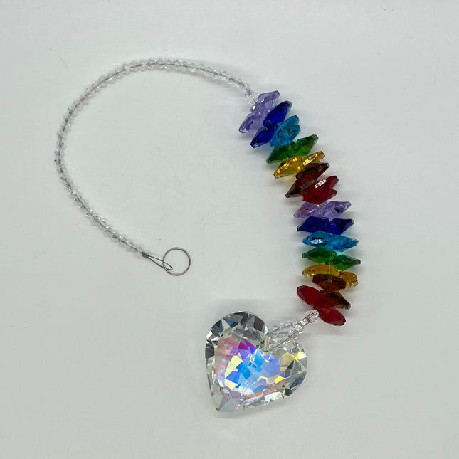 Heart with Rainbow Discs