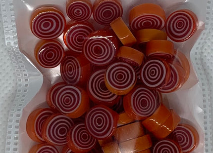 Reddish Orange Swirl
