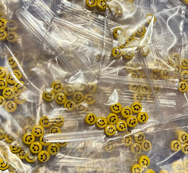 Small Smiley Face Beads